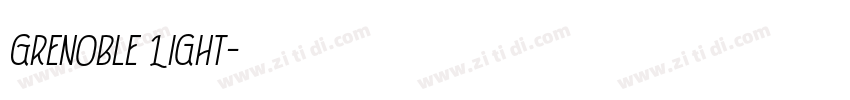 Grenoble Light字体转换